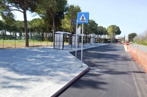 Tarquinia - Il parcheggio all'Iiss V. Cardarelli
