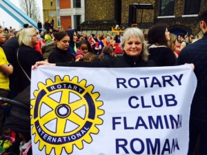 Jennifer Mitchell - Rotary cub flaminia romana di Civita Castellana alla Maratona di Londra