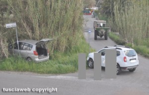 Viterbo - Incidente su strada Montarone