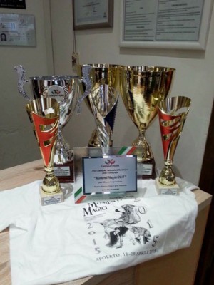 Le coppe ottenute dalla Sport dance 2000 "Rita Ciacci"