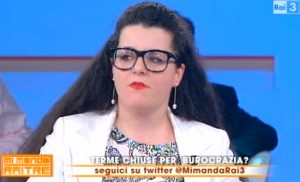 La consigliera comunale Chiara Frontini a Mi manda Rai tre