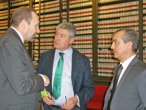 Il senatore Arrigoni con Fusco e Pinna
