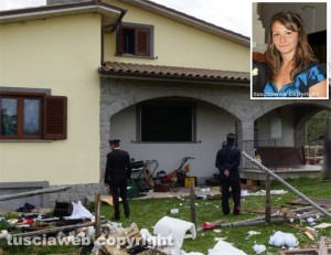 Vitorchiano - La villa dell'esplosione e nel riquadro Daniela Anselmi