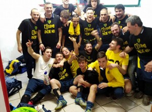 La squadra carbognanese di calcio a cinque in festa