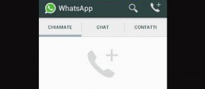 La schermata per chiamare con Whatsapp su Android