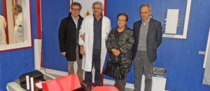 La consegna delle apparecchiature a radioterapia
