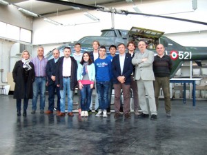 Viterbo - I partecipanti alla gara nazionale della specializzazione di costruzioni aeronautiche