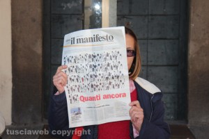 Viterbo - Arci - La manifestazione contro le morti in mare degli immigrati