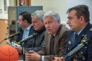 Triangolare basket - Il sindaco Michelini