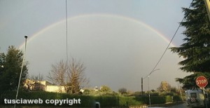 Viterbo - Arcobaleno sulla città