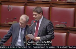 Il deputato viterbese Alessandro Mazzoli in aula