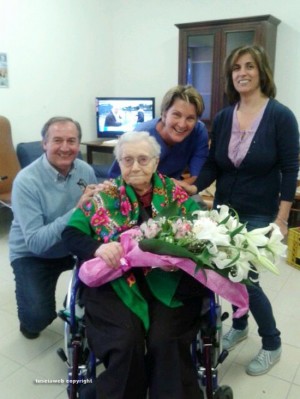 Acquapendente - Pia Micheli festeggia i 105 anni
