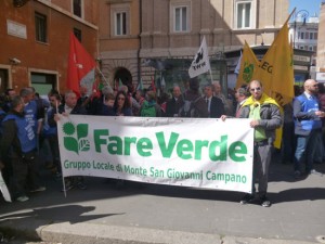 Fare verde in piazza a Montecitorio