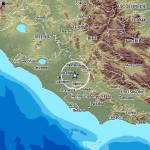 Terremoto tra Roma e Tivoli