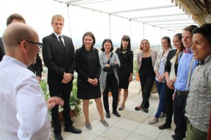 Gli studenti della  Brillat Savarin Schule di Berlino con Heinz Beck