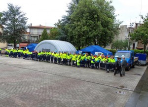 Corchiano - La protezione civile nella maxi esercitazione rischio sismico