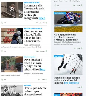 Expo Milano - La gallery del trash del Corriere in prima pagina