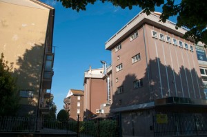 Viterbo - La canna fumaria del Porca vacca al Pilastro prima della sistemazione