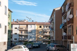Viterbo - La canna fumaria rivolta verso le case 