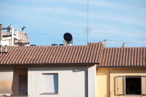 Viterbo - La canna fumaria rivolta verso le case 