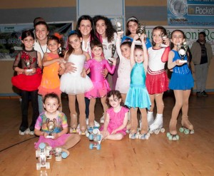 Le atlete dello Star roller club