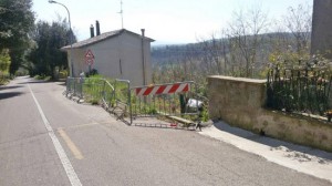 Roccalvecce - La strada franata 