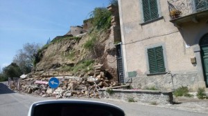 Roccalvecce - La strada franata 