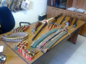 Capranica - Il materiale sequestrato dai carabinieri