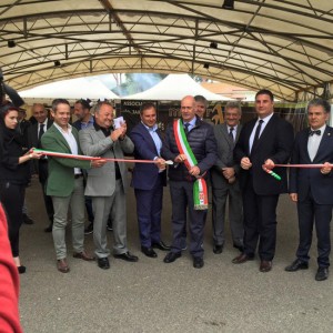 Tarquinia - Fiera delle macchine agricole - Il taglio del nastro