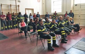 Vigili del fuoco - La visita del direttore regionale Michele Di Grezia