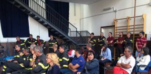 Vigili del fuoco - La visita del direttore regionale Michele Di Grezia