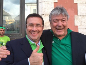Fusco con il senatore Candiani 