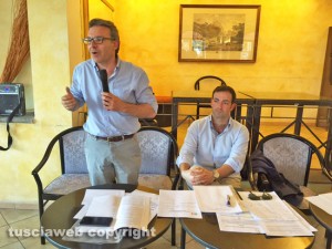 Bagnaia - Assemblea del Pd - Francesco Serra e Carlo Mancini
