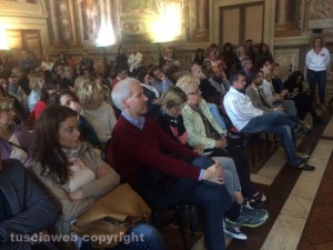 Il pubblico nella sala Regia