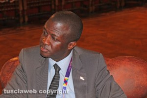 Viterbo - La delegazione del Senegal a palazzo dei Priori