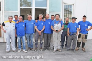 La squadra della carrozzeria Fiorillo