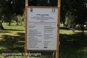 Viterbo - Santa Barbara - Al via i lavori al parco delle querce