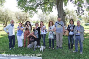 Viterbo - Santa Barbara - Al via i lavori al parco delle querce - Il presidio di cittadini