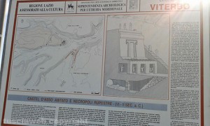 La piantina di Castel d'Asso