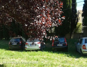 Vitorchiano - Parcheggio selvaggio al Pallone