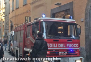 Viterbo - Intervento dei vigili del fuoco