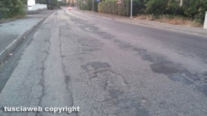 Montefiascone - Le condizioni del manto stradale