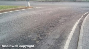 Montefiascone - Le condizioni del manto stradale