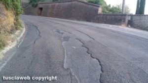 Montefiascone - Le condizioni del manto stradale