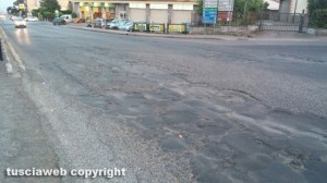 Montefiascone - Le condizioni del manto stradale