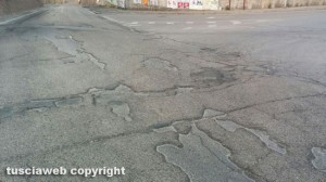 Montefiascone - Le condizioni del manto stradale