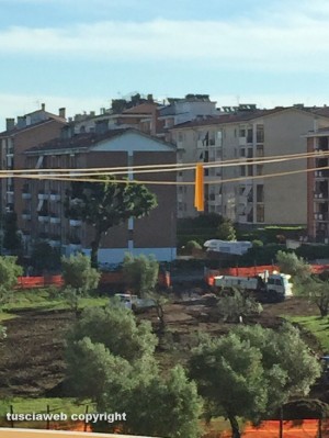 Viterbo - Santa Barbara - I lavori al Parco delle querce