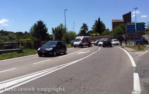 Viterbo - L'incidente in strada Bagni