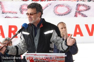 Civita Castellana - Festa primo maggio - Valentino Vargas segretario Filctem-Cgil