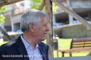Viterbo - Michelini alla cerimonia al parco Peppino Impastato - Leonardo Michelini